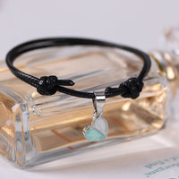 Bracelet cordon petit coeur