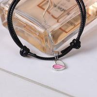 Bracelet cordon coeur femme