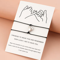 Bracelet fin cordon pour deux