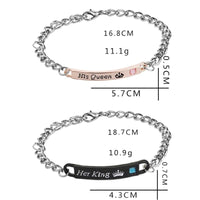 Bracelet Her King His Queen