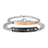 Bracelet King Queen Argent