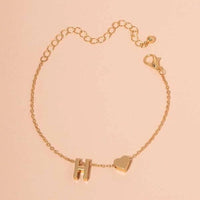 Bracelet Initiale Coeur