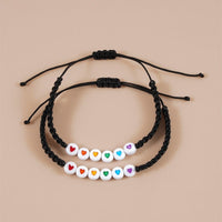 Bracelet perles arc-en-ciel