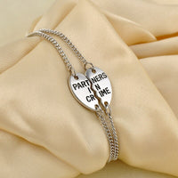 Bracelet Meilleure amie pour 2 argent