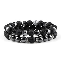 Bracelet Perle Double Homme