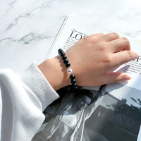 Bracelet perle lettre femme