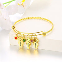 bracelet 3 prenoms enfants