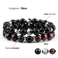 Bracelet Pierre Noire Brillante