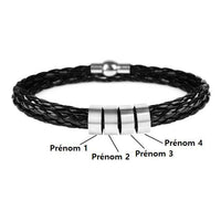 Bracelet 4 Prénoms Homme