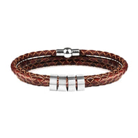 Bracelet homme cuir tressé