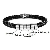 Bracelet avec 6 prénoms