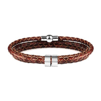 Bracelet cuir marron homme personnalisé