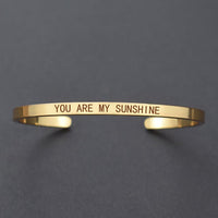 Bracelet jonc femme message