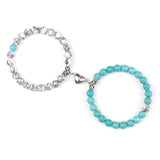 bracelets bleu et blanc