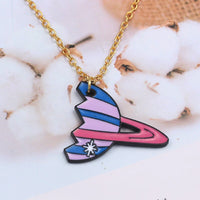 Collier Pendentif Saturne