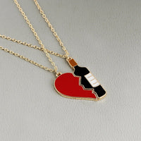 Collier Bouteille Cœur