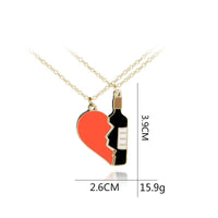 Collier Bouteille Cœur