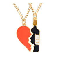 Collier Bouteille Cœur