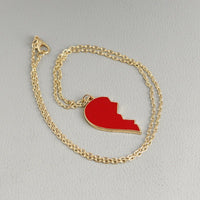 Collier Bouteille Cœur
