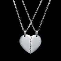 Collier Coeur Brisé Argent