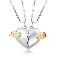 Collier de Couple en Argent