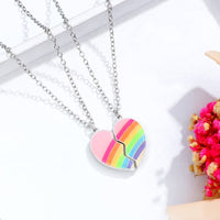 Collier Coeur Arc-en-Ciel