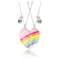 Collier Coeur Arc-en-Ciel