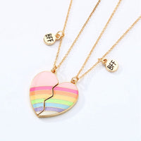 Collier Coeur Arc-en-Ciel
