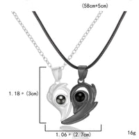 Collier Coeur Magnétique Projection