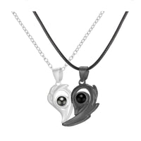 collier coeur magnétique