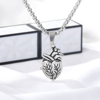 Collier coeur anatomique