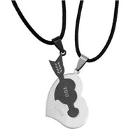 collier coeur fleche