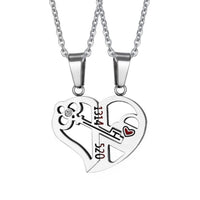 Collier Couple Clé de ton Cœur