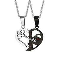 Collier Couple Clé de ton Cœur