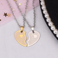 Collier Coeur Séparable Couple pas cher