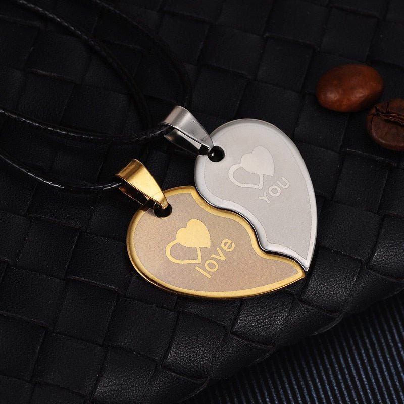 Collier Coeur Séparable Couple | Comme des Aimants
