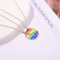 Collier arc en ciel homme