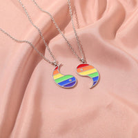 collier arc en ciel argent