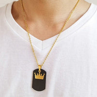 Collier plaque homme personnalisé