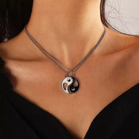 pendentif yin yang séparable argent