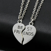 pendentif amitié coeur best friend
