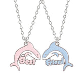 collier dauphin bleu