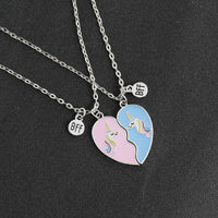 Collier d'Amitié pour 2 Licorne