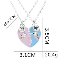 Collier d'Amitié pour 2 (Licorne)