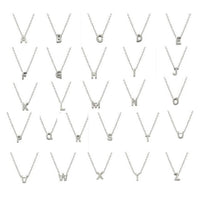 collier initiale argent