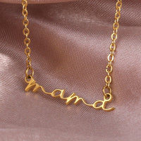 collier écriture maman