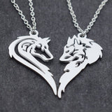 Collier Loup et Louve