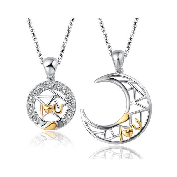 Collier Soleil, Lune Et Étoiles - VU100 - 2-3 Pièces - Argent - Or