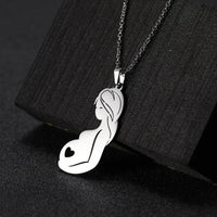 Collier femme enceinte argent