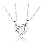 Collier Pendentif Coeur Partager